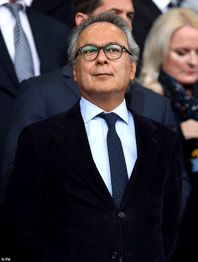 Everton's previous majority shareholder was Farhad Moshiri, who had a 94 percent stake