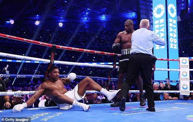 The former two-time world champion was defeated in the fifth round by Dubois (right) in an explosive performance at Wembley