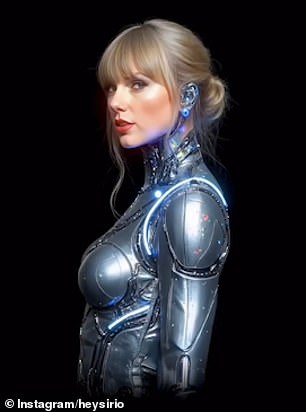 As we jump years into the future, we see Swift transform into a cyborg