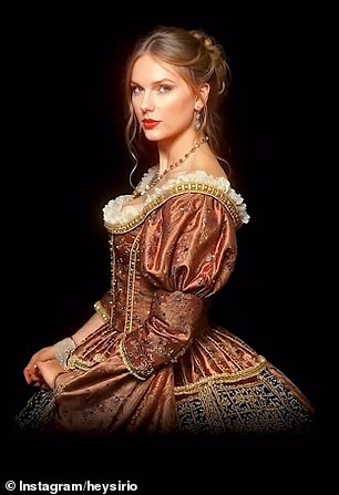 Taylor Swift as she might have looked during the Elizabethan era