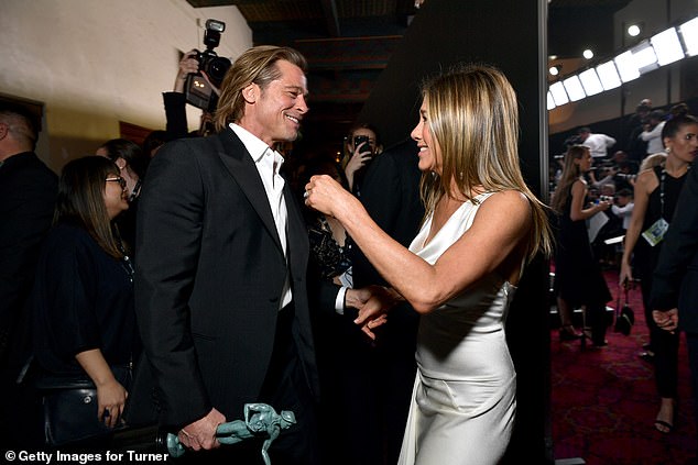 Pitt and Aniston have appeared to be living in peace in recent years, even shaking hands and flirting a little when they ran into each other at the SAG Awards in 2020