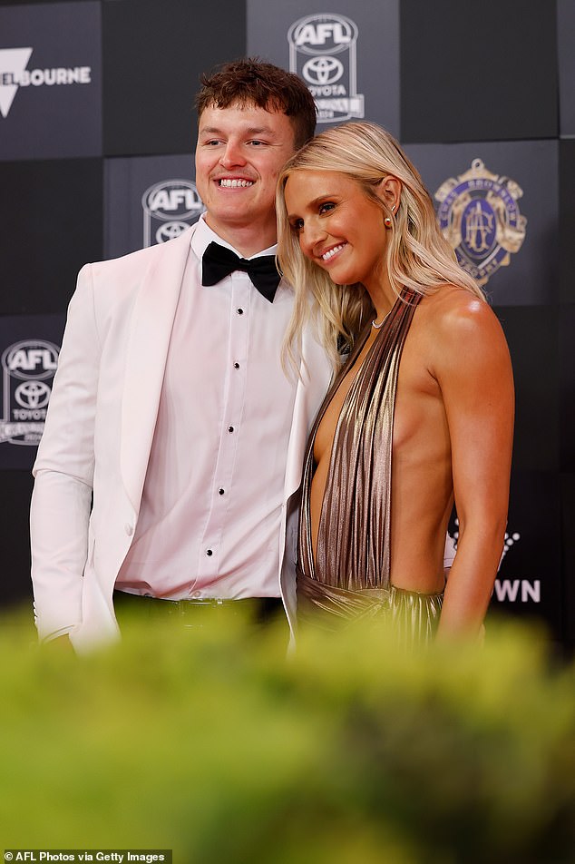 The couple made a stylish red carpet debut as they launched their romance in front of cameras at the Crown Melbourne in a flash.