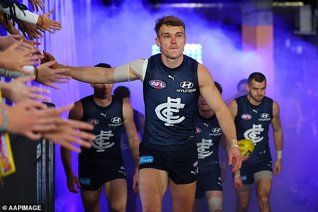 The Carlton captain led his team to the final and received 45 votes during the season