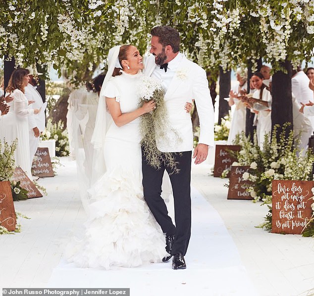 The couple married in a lavish ceremony in Georgia in August 2022 - a month after officially tying the knot in Las Vegas in July