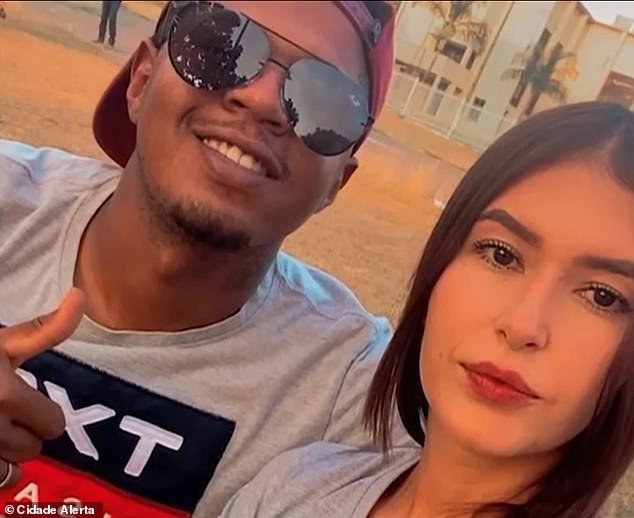 Renan dos Santos (left) confessed to killing his wife, Luana Meirelles (right), in their studio apartment in the central Brazilian city of Edésia on Thursday. Police said the couple had been arguing over dos Santos' former girlfriend, Ana Ribeiro, who also attacked dos Santos in her store. She died of stab wounds on Saturday