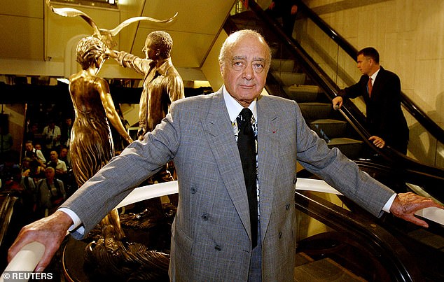 Al Fayed is accused of raping and assaulting multiple women during his time as owner of Harrods, from 1985 to 2010