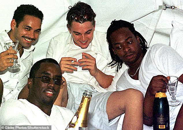 Combs revealed in a 2018 interview with Vogue that Titanic actor Leo was his favorite party guest (pictured at a White Party on July 4 in 1998)