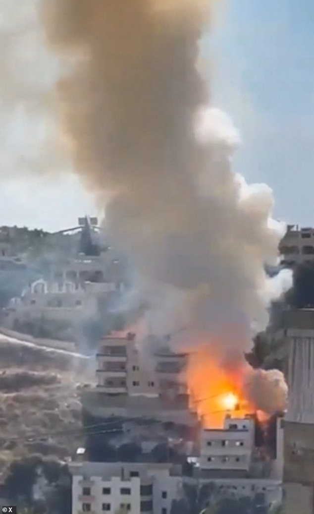 Video shows the aftermath of an Israeli attack in Lebanon on Monday