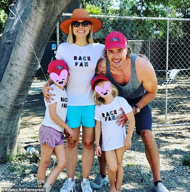 Kristen Bell and Dax Shepard tried a hands-off approach to parenting during a family trip to Denmark. The couple is pictured with Lincoln, 11, and Delta, 9,