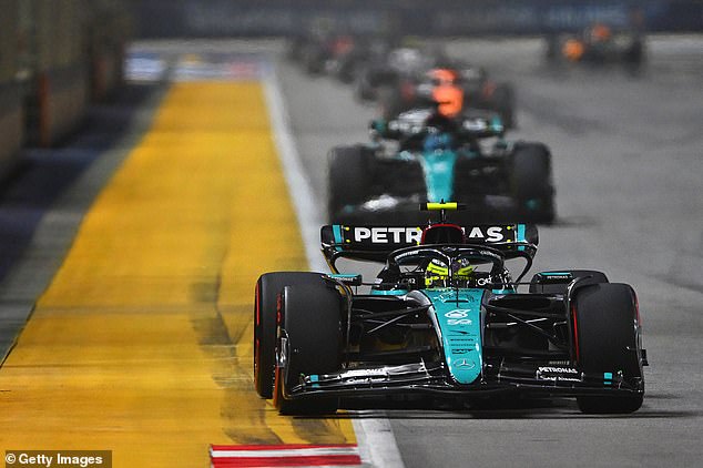 Russell defended brilliantly to take fourth place in the weekend's Singapore Grand Prix