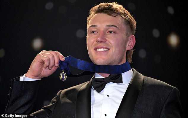 Carlton captain Patrick Cripps won his second AFL Brownlow Medal, with a record 45 votes to convincingly claim the honour