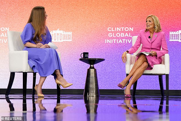 Chelsea Clinton and Jill Biden led a talk on women's health