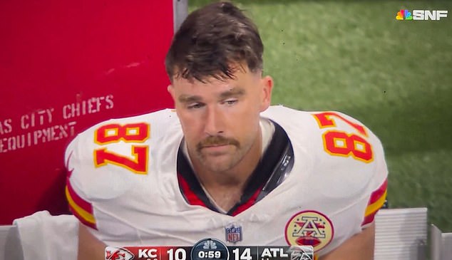 The 34-year-old looked miserable as his struggles continued on Sunday night