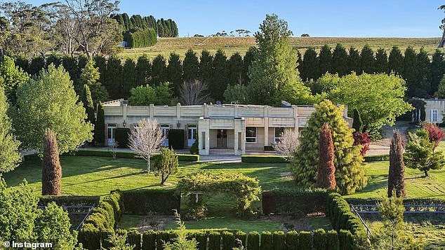 The family also recently put their four-bedroom, three-bathroom Bowral estate up for sale