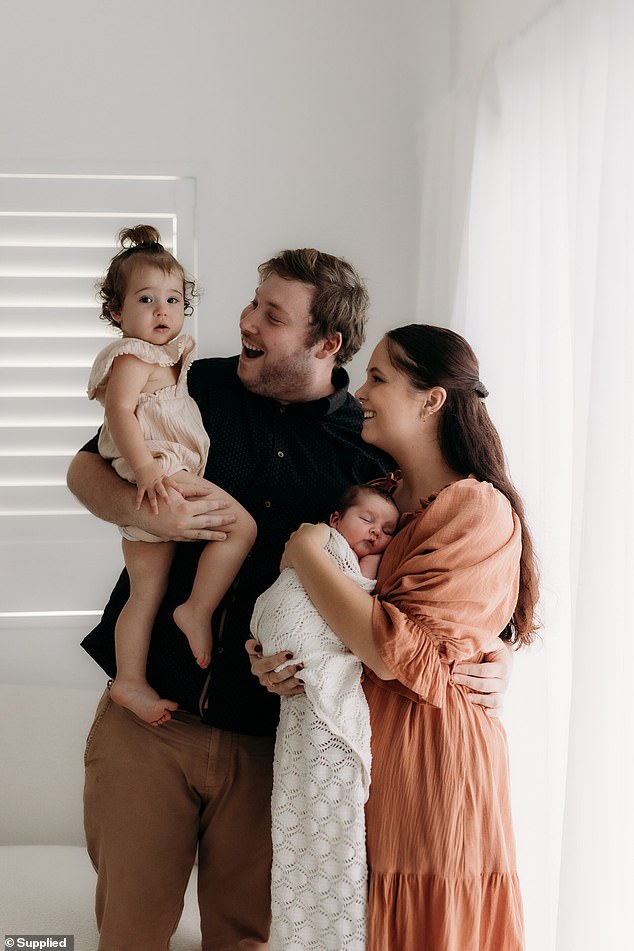 The Baker family (pictured) waited months and underwent more than 10 tests before a doctor said Bella 