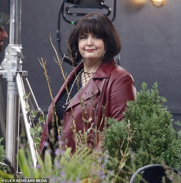 Nessa, played by Ruth Jones, looked quite frustrated when she was spotted at her hen party.