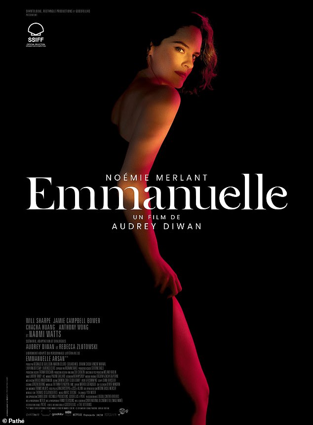 Poster for the 2024 film adaptation of 'Emmanuelle' starring French actress Noemi Merlant