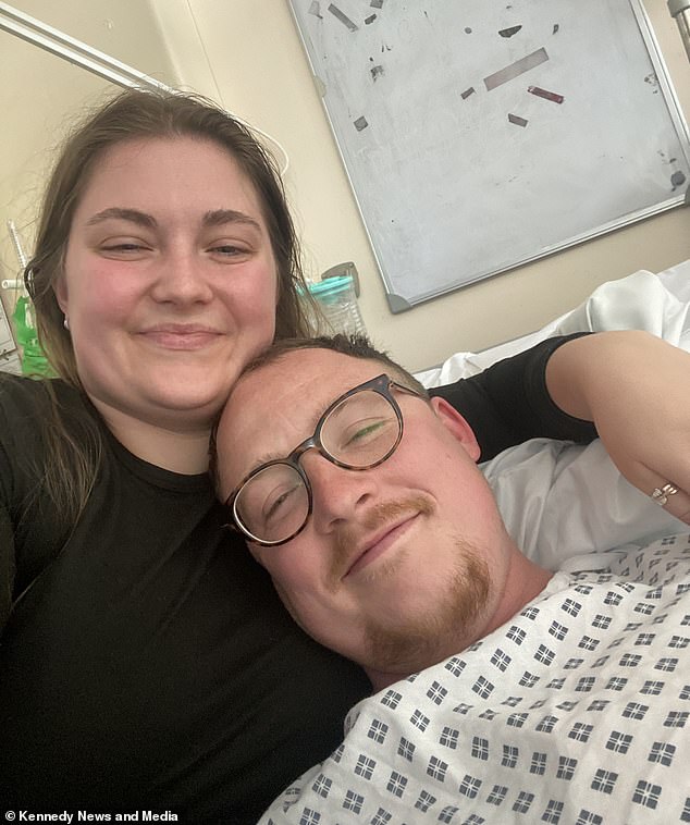 Mr Vaughan had to undergo emergency surgery a few days after his wedding day to remove the tumour and excess blood from his brain.