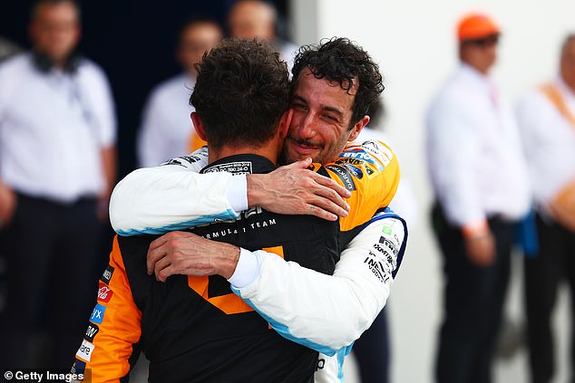 The pair were teammates at McLaren and remain good friends