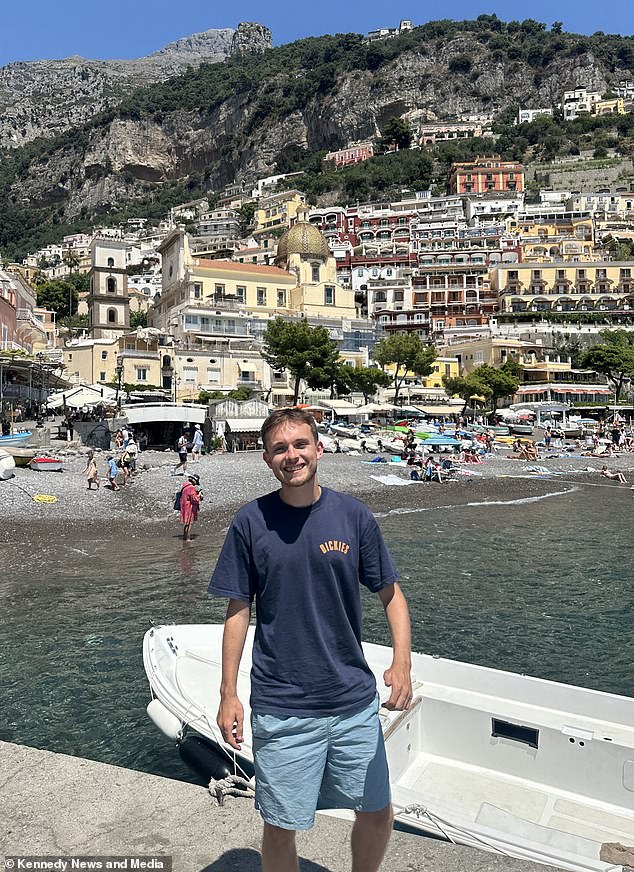 Bailey Turvey traveled to Italy's Amalfi Coast for a four-day work trip in July and took a boat trip to Positano