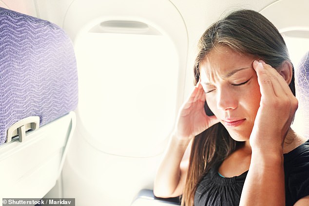 The fear of flying - also known as aerophobia - is estimated to affect one in ten people, although some research suggests the figure is much higher (stock image)