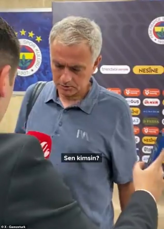 Mourinho was asked to comment on Galatasaray's Instagram post ridiculing him