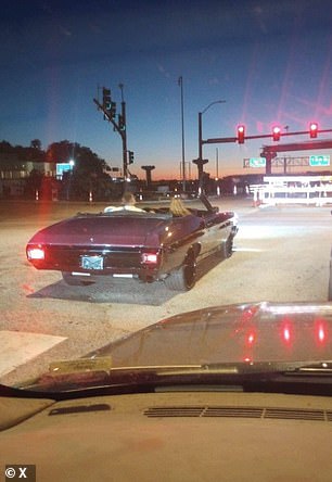 The couple literally rode into the sunset on Sunday evening