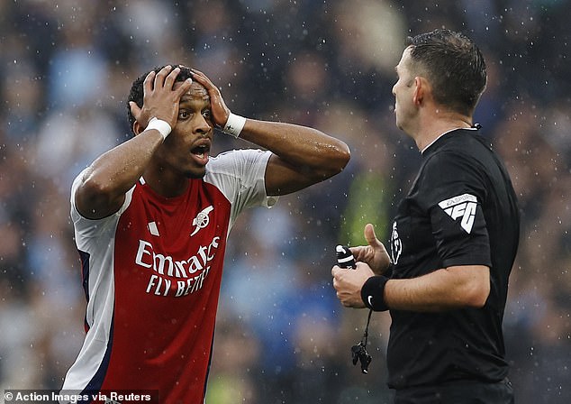 Arsenal's players reacted in disbelief, despite knowing the rules of football well