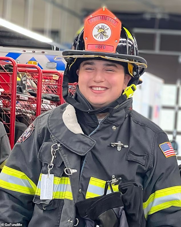 Austin has been a volunteer firefighter for the local department since 2023