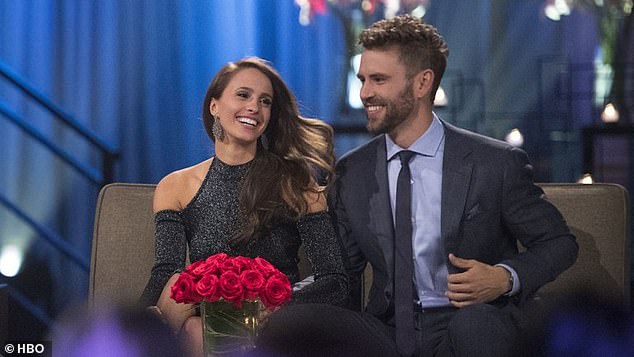 Grimaldi previously found love with Nick Viall on season 21 of The Bachelor, which aired in 2017 (seen together at the time)