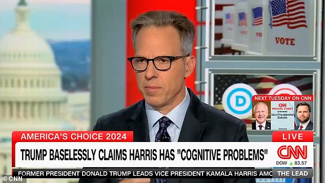 Tapper did not seem amused by the former speaker's sharp tongue