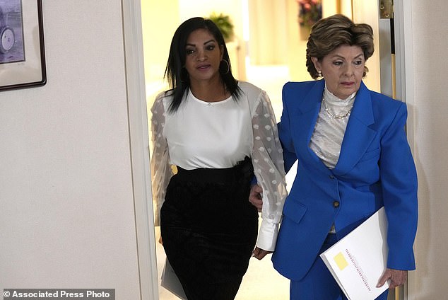 During a press conference in Los Angeles with one of her attorneys, Gloria Allred, Graves said she has suffered from 