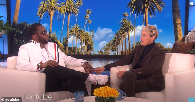 In the February 2018 appearance, DeGeneres noted that Combs had arrived late to her taping and asked if he would be late for a party she was planning