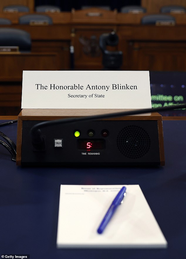 Blinken, who is currently attending the UN General Assembly, was not present at the hearing and committee chairman Michael McCaul (R-TX) held a vote to impeach Blinken for contempt of Congress