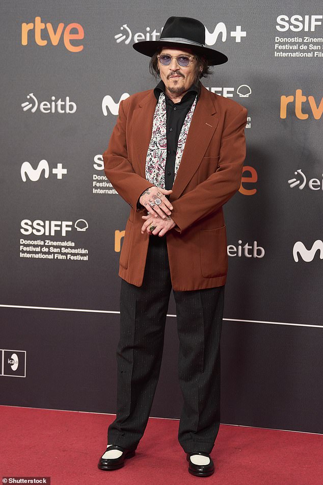 About five hours north of Madrid, Heard's ex Depp arrived at the San Sebastian Film Festival