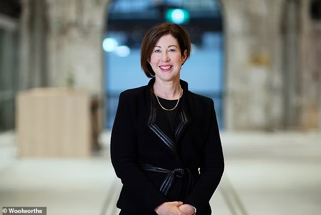 Amanda Bardwell (pictured), a long-time Woolworths employee, was appointed the supermarket giant's new CEO earlier this year after Brad Banducci stepped down