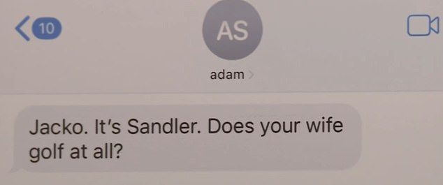 At one point, Sandler texted Antonoff and asked, 