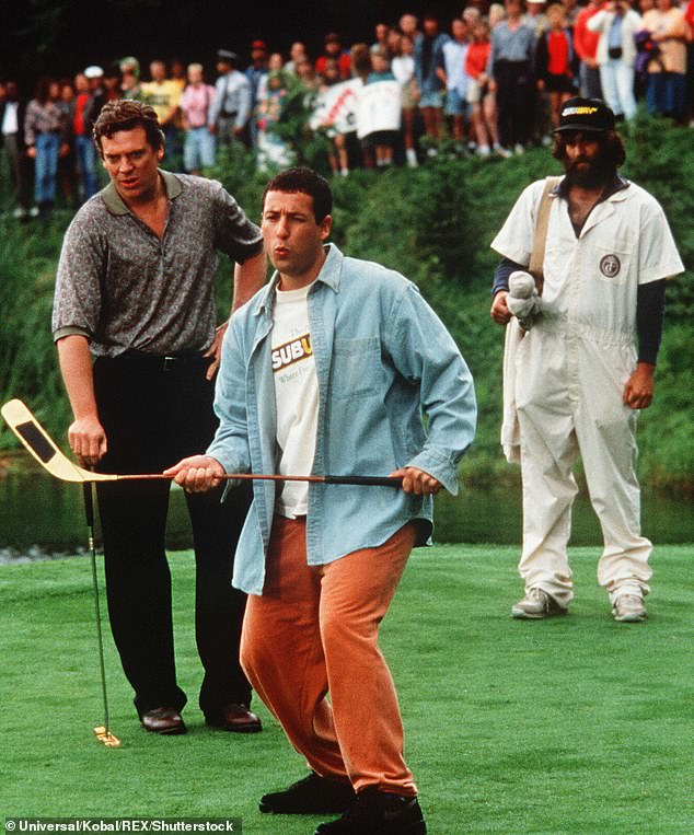 The original film followed Sandler's title character, a down-on-his-luck hockey player who discovers a hidden talent for hitting a golf ball more than a quarter mile