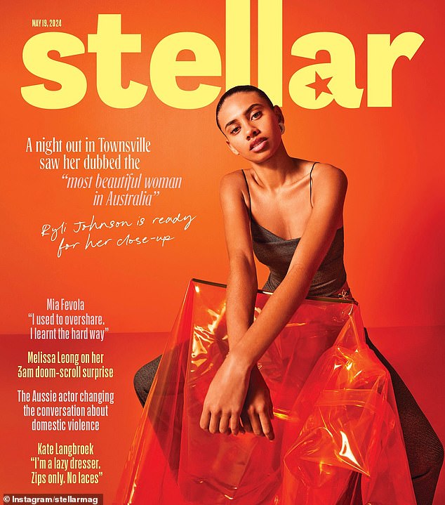 Ms. Johnson graced the cover of Stella magazine after her newfound fame