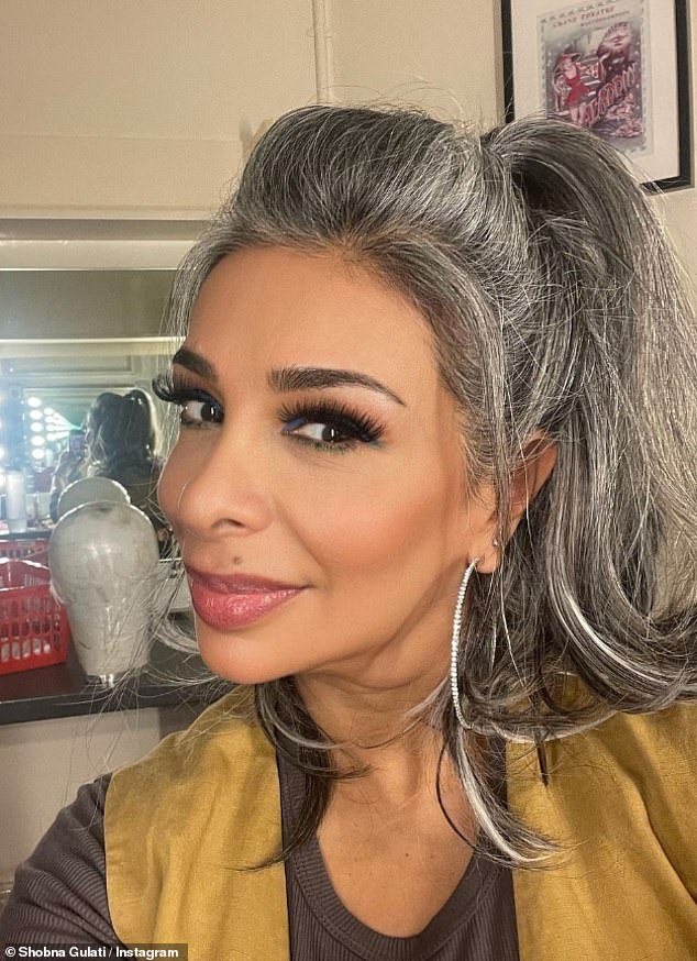 Shobna excitedly shared that she is 'so happy' with her new look after some fans told her she should 'dye it back' to brown