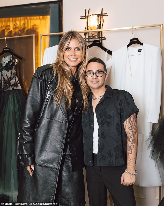 During the event, Heidi spoke with the brand's designer, Christian Siriano