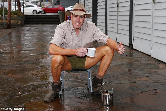 Geelong forward Jeremy Cameron imitated Russell Coight