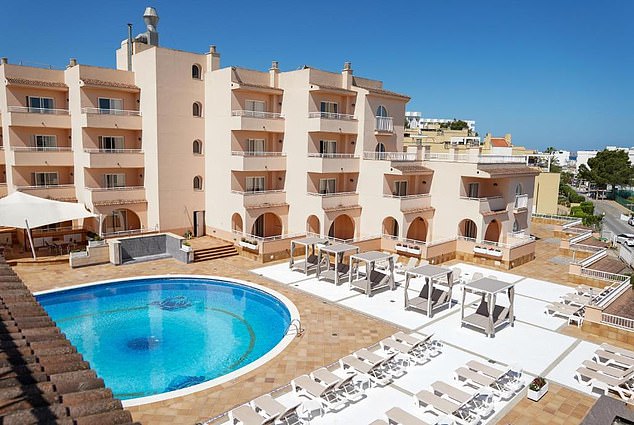 Merseyside Police are appealing for witnesses to the September 2022 incident at the Rosamar Hotel in Ibiza (pictured)