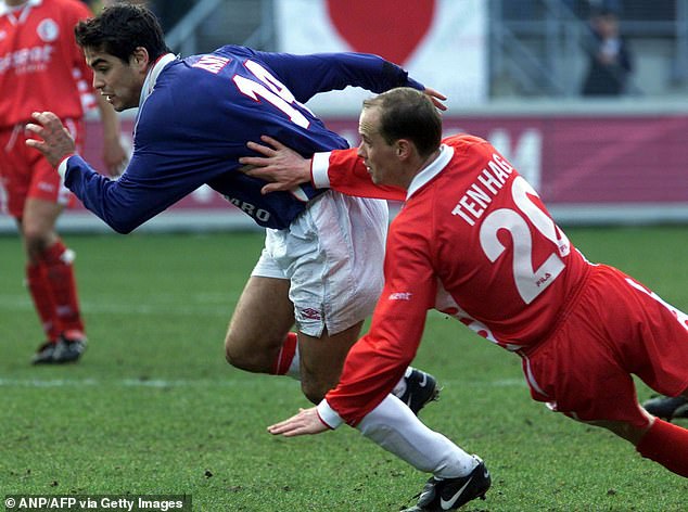 The Dutchman played as a central defender for Twente and led the club to the KNVB Cup in 2001.