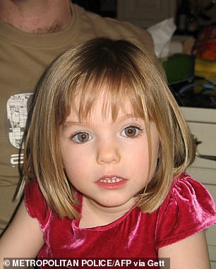 Madeleine McCann (pictured) disappeared on May 3, 2007 at the age of just three. She has never been found. German criminal Christian Brueckner has been named by German prosecutors as their prime suspect in her disappearance