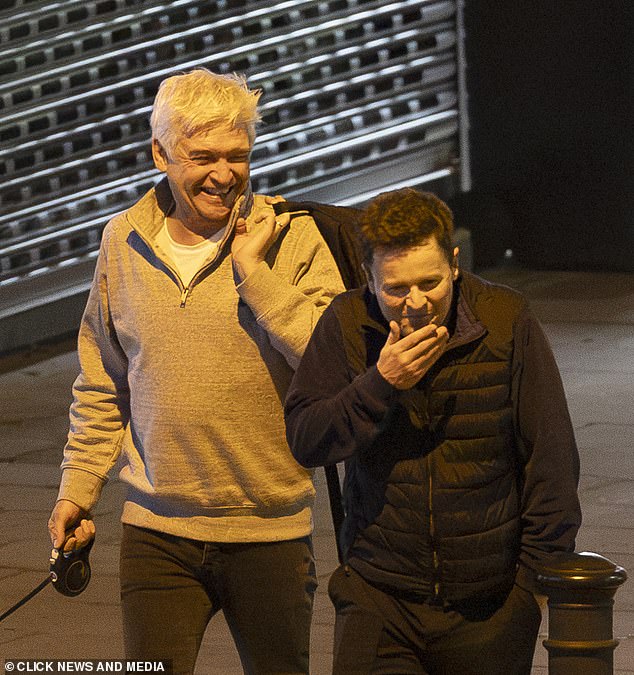 In May, Phillip discreetly went out for four hours of dinner and drinks with I'm A Celebrity presenter Declan Donnelly, after it emerged he was being supported by friends from ITV