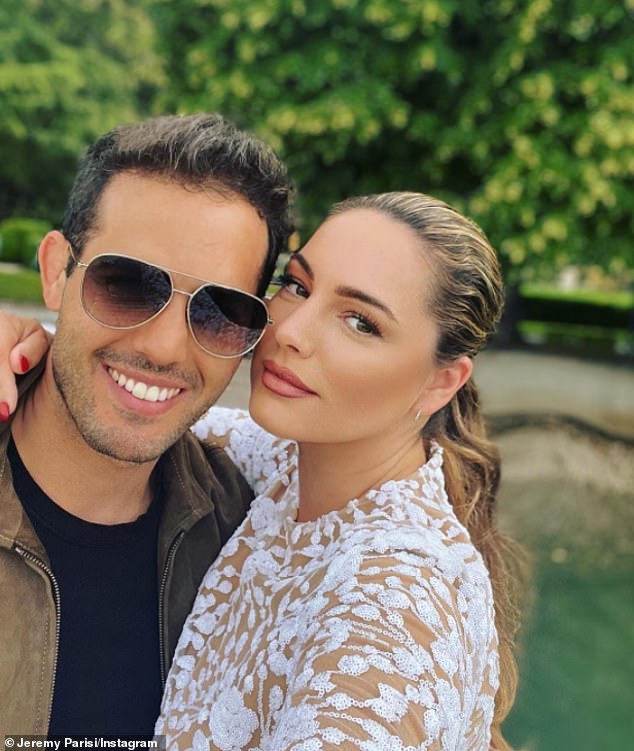 Kelly then met handsome Italian model Jeremy in 2014 after watching one of his Instagram videos and the pair are more in love than ever (the couple are pictured together)