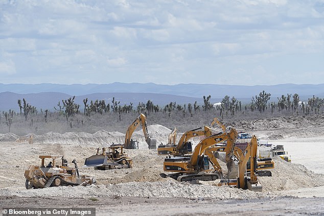 Hofusan Industrial Park under construction in northern Mexico. Many Chinese companies have invested in the park to shorten their supply chains - and export goods to the United States