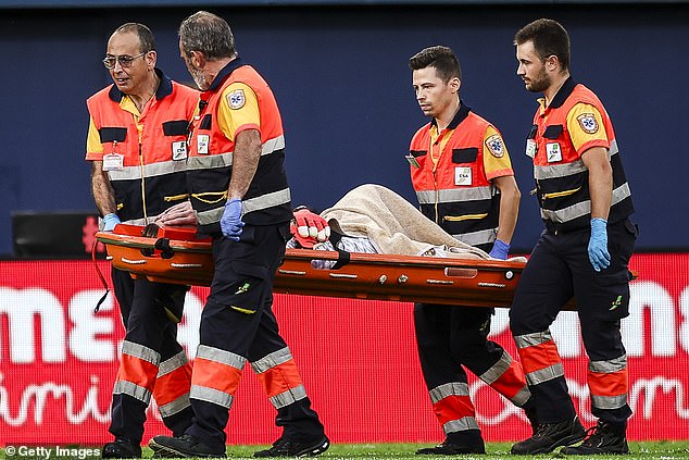 Ter Stegen had to be carried off the field on a stretcher after suffering a knee injury last weekend