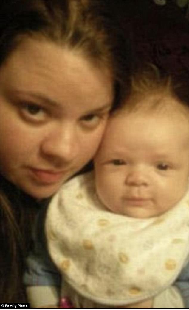 Baby Alijah pictured with his mother